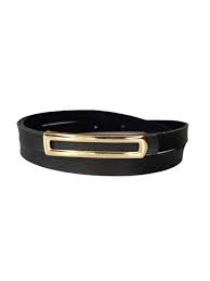 Cinto Fino Feminino Fivela Retangular - Preto